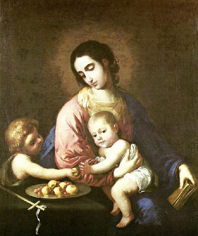 Francisco de Zurbaran virgin and child with st oil painting image